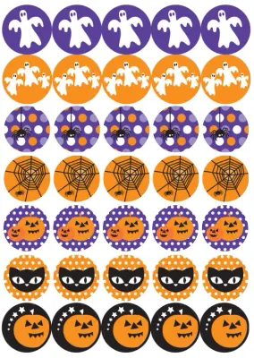 Halloween – jedlý papír na hranatý dort