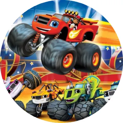 Blaze – parta monster trucků – jedlý obrázek na dort