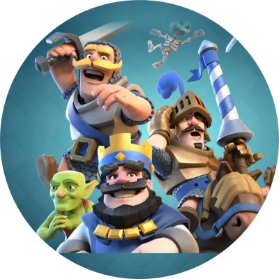 Clash Royale – jedlý obrázek na dort