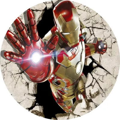 Avengers – Iron Man – průlom zdí – jedlý obrázek na dort