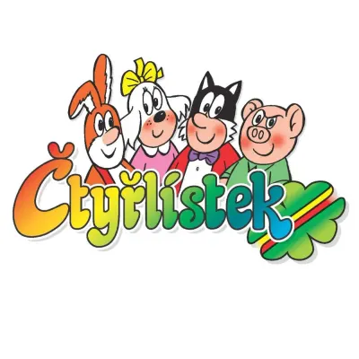 Čtyřlístek – nápis Čtyřlístek – jedlý obrázek na dort