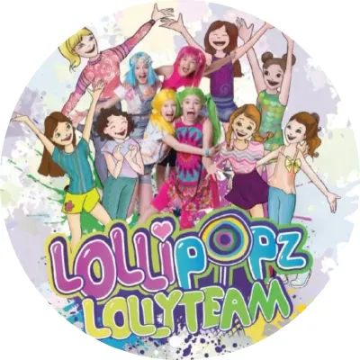 Lollipopz – kreslené s LollyTeam – jedlý obrázek na dort