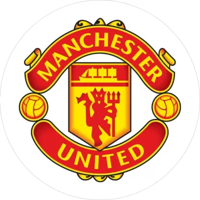 Fotbal Manchester logo – jedlý obrázek na dort
