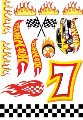 S číslem 0-9, Hot Wheels – jedlý papír k výřezu