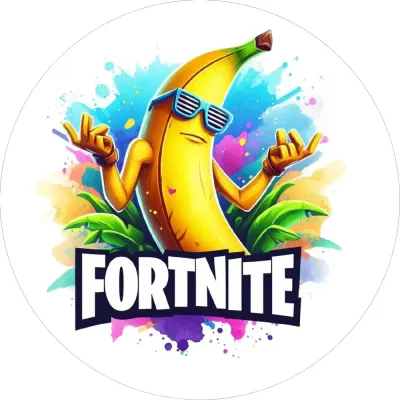 Fortnite banán jedlý papír na dort i cupcakes – jedlý papír na cupcakes