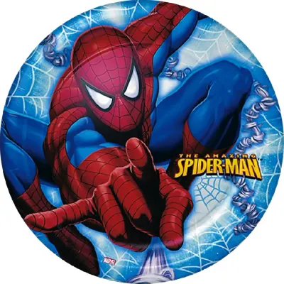 Spiderman – přikrčený v modrém – jedlý obrázek na dort