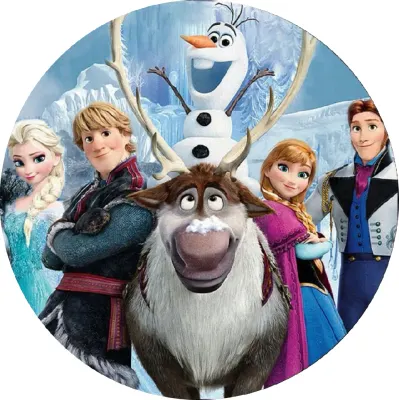 Frozen – Pohoda – jedlý obrázek na dort