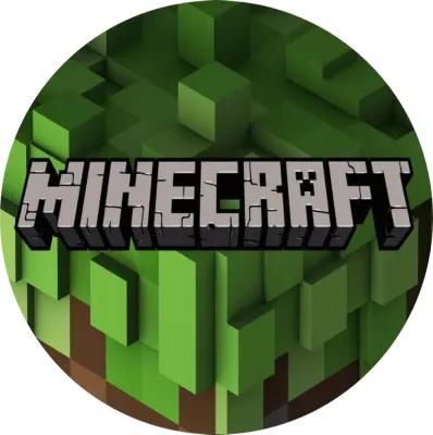 Minecraft – Logo – jedlý obrázek na dort