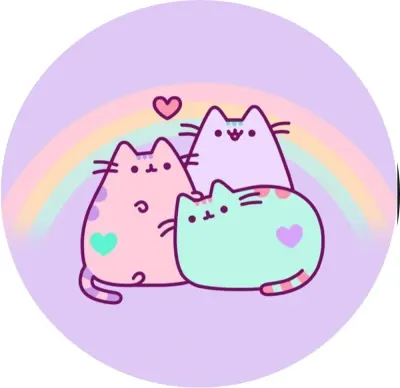 Pusheen – Love – jedlý obrázek na dort