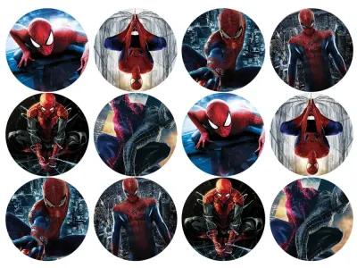 Spiderman – jedlý papír na cupcakes