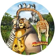 Madagaskar – jedlý obrázek na dort
