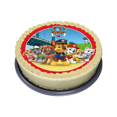Paw Patrol – parta u mostu – jedlý obrázek na dort