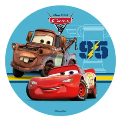 Cars 3 – Burák a Blesk s číslem 95 – jedlý obrázek na dort