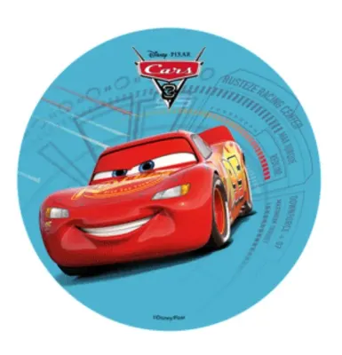 Cars 3 – Blesk na modrém – jedlý obrázek na dort