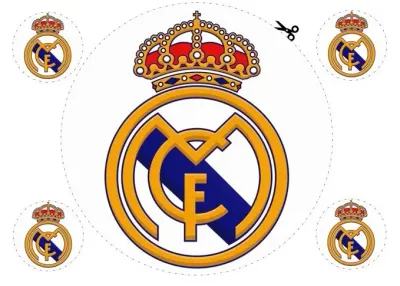 Real Madrid – jedlý papír na hranatý dort