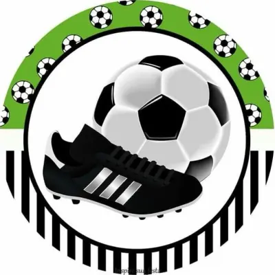 Fotbal – kopačka a míč – jedlý obrázek na dort