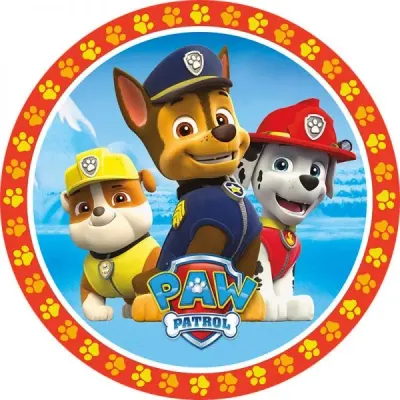 Tlapková patrola (Paw patrol) – jedlý obrázek na dort