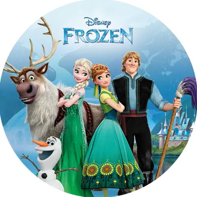 Frozen – Ledové království – letní parta se Svenem – jedlý obrázek na dort