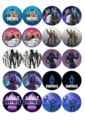 Fortnite – jedlý papír na cupcakes