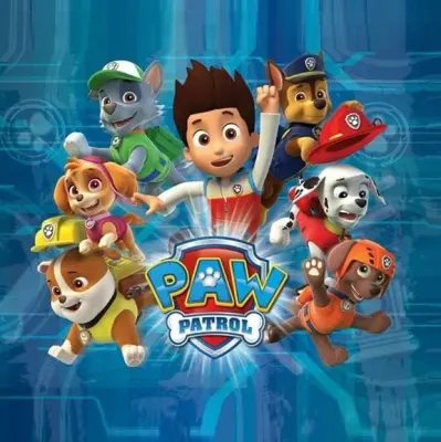 PAW Patrol – čtverec 21x21 cm – jedlý papír na hranatý dort