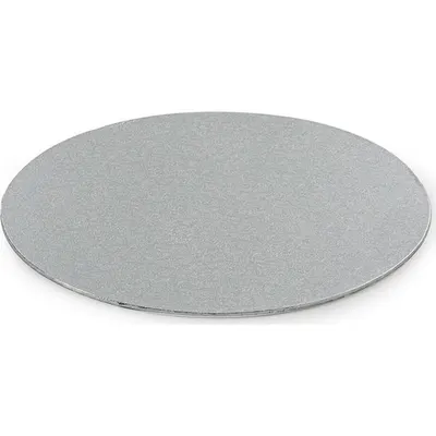 Podložka pod dort stříbrná kulatá 25 cm, síla 3 mm – Decora