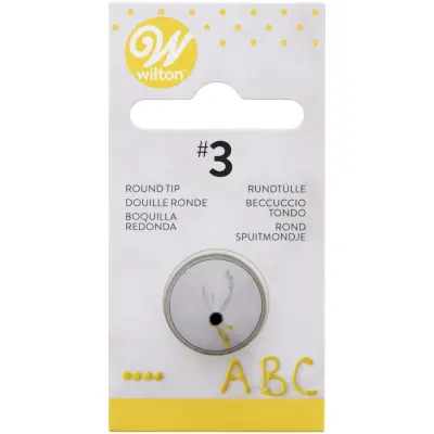 Cukrářská špička kulatá č. 3, výška 3 cm – Wilton