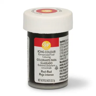 Gelová barva červená Red-Red 28 g – Wilton