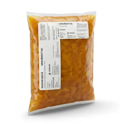 Ovocná termostabilní náplň Frugella Meruňkový gel 1 kg – Zeelandia