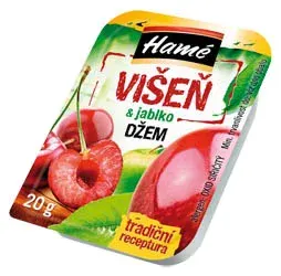 Džem jablečno-višňový porcovaný 48 × 20 g – Hamé