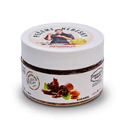 Čokoládové hobliny karamelové 80 g – Barbara Luijckx