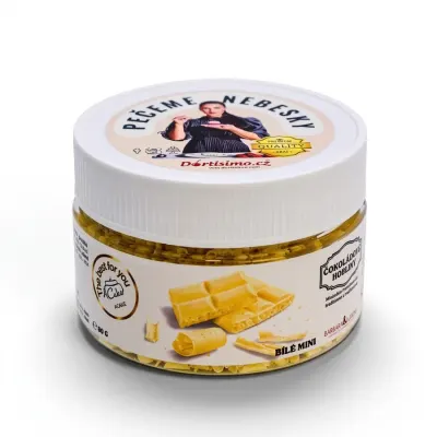 Čokoládové hobliny bílé mini 80 g – IRCA