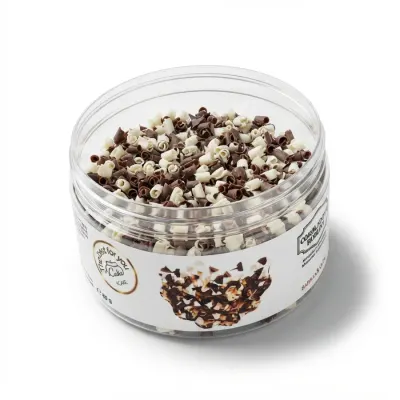 Čokoládové hobliny DUO bílá a tmavá 80 g – 4Cake