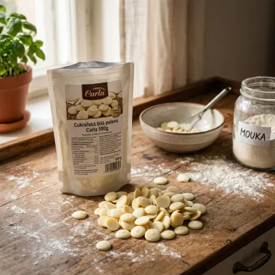 Cukrářská bílá poleva s mlékem 500 g – CARLA