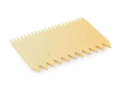 Polypropylenová oboustranná cukrářská karta se zoubky 11 x 7,5 cm