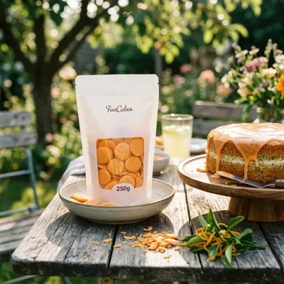 Oranžová poleva s pomerančovou příchutí 250 g – SweetArt