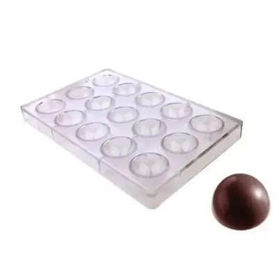 Plastová forma na čokoládu Polokoule 3 cm