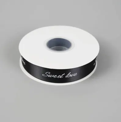 Černá dekorativní stuha Sweet Love 25 mm × 45 m – Cake Star