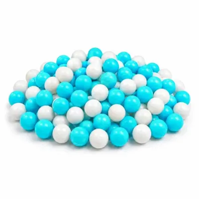 Cukrové perly modré a bílé 7 mm 40 g – SweetArt