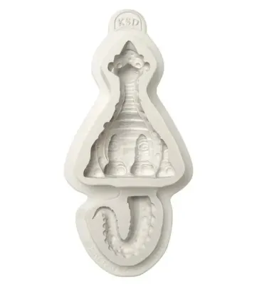 Silikonová forma Dinosaurus zepředu 4,7 x 7 cm