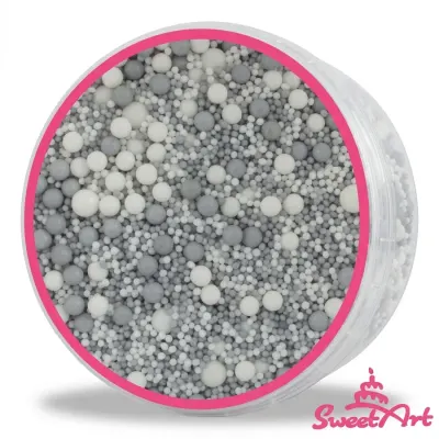 Cukrové zdobení White Silver mix 50 g – SweetArt