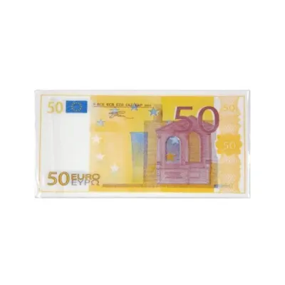 Papírové ubrousky s motivem bankovky 50 EUR 16,5 × 8 cm (15 ks)