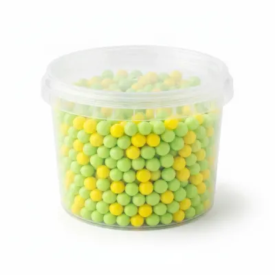 Cukrové perly žluté a světle zelené 5 mm 40 g – SweetArt