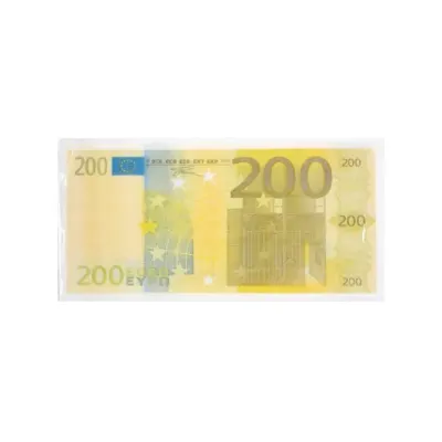 Papírové ubrousky s motivem bankovky 200 EUR 16,5 × 8 cm (15 ks)