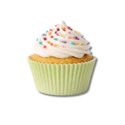 Košíčky na muffiny světle zelené, 5 × 3 cm (100 ks)