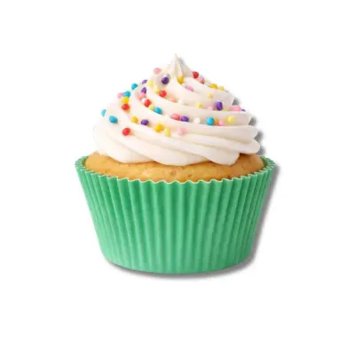 Košíčky na muffiny tmavě zelené, 5 × 3 cm (100 ks)