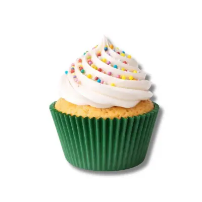 Papírové košíčky na muffiny zelené 5 × 3 cm (120 ks)