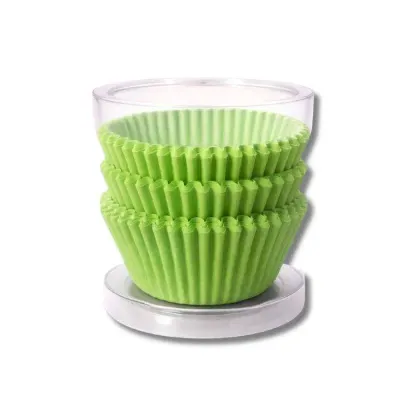 Košíčky na muffiny světle zelené 4 × 2,2 cm (100 ks)