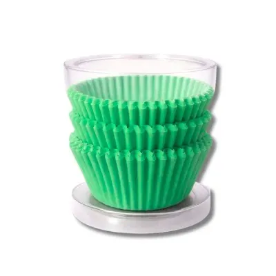 Košíčky na muffiny zelené 4 × 2,2 cm (100 ks)
