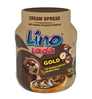 Čokoládová pomazánka s lískovými oříšky 350 g – Lino Lada Gold