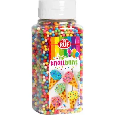 Cukrové zdobení barevné perličky 125 g – RUF
